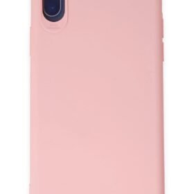 iPhone X Kılıf First Silikon - Pudra-(5796)