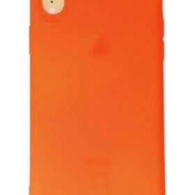 iPhone XR Kılıf First Silikon - Parlak Turuncu-(5796)