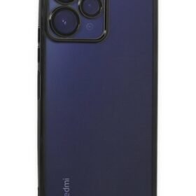 Xiaomi Redmi 12 Kılıf Lensli Silikon - Siyah-(5796)