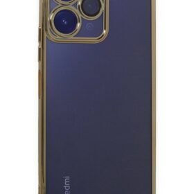 Xiaomi Redmi 12 Kılıf Lensli Silikon - Gold-(5796)