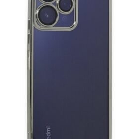Xiaomi Redmi 12 Kılıf Lensli Silikon - Gümüş-(5796)