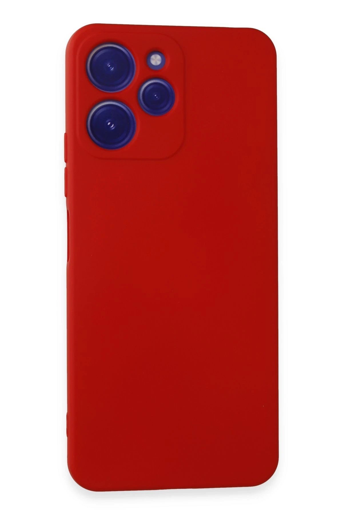 Xiaomi Redmi 12 Kılıf Nano içi Kadife Silikon - Kırmızı-(5796)