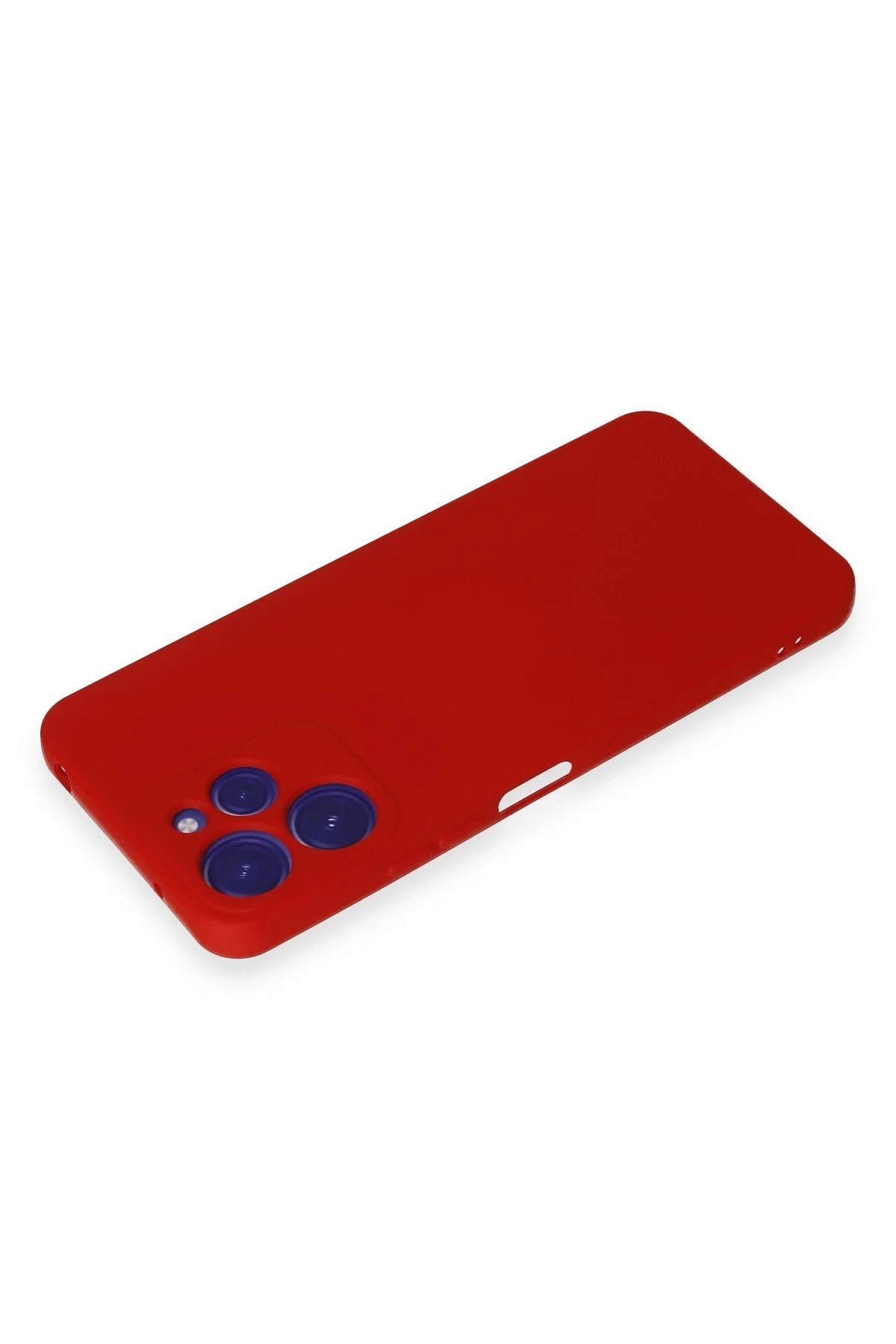 Xiaomi Redmi 12 Kılıf Nano içi Kadife Silikon - Kırmızı-(5796) - Görsel 3