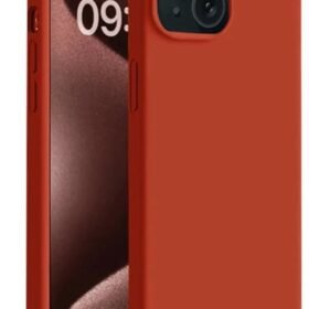 iPhone 15 Kılıf First Silikon - Kırmızı-(5796)