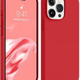 iPhone 15 Pro Max Kılıf First Silikon - Kırmızı-(5796)