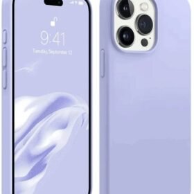 iPhone 15 Pro Max Kılıf First Silikon - Lila-(5796)