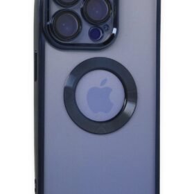 iPhone 15 Pro Max Kılıf Slot Silikon - Lacivert-(5796)