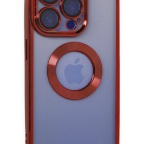 iPhone 15 Pro Kılıf Slot Silikon - Kırmızı-(5796)