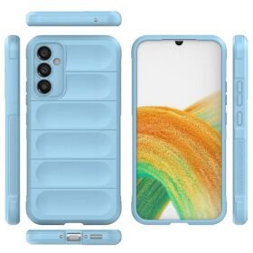 Samsung Galaxy M34 5G Kılıf Optimum Silikon - Sky Blue-(5796)