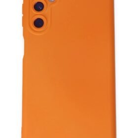 Samsung Galaxy M34 5G Kılıf Nano içi Kadife Silikon - Turuncu-(5796)