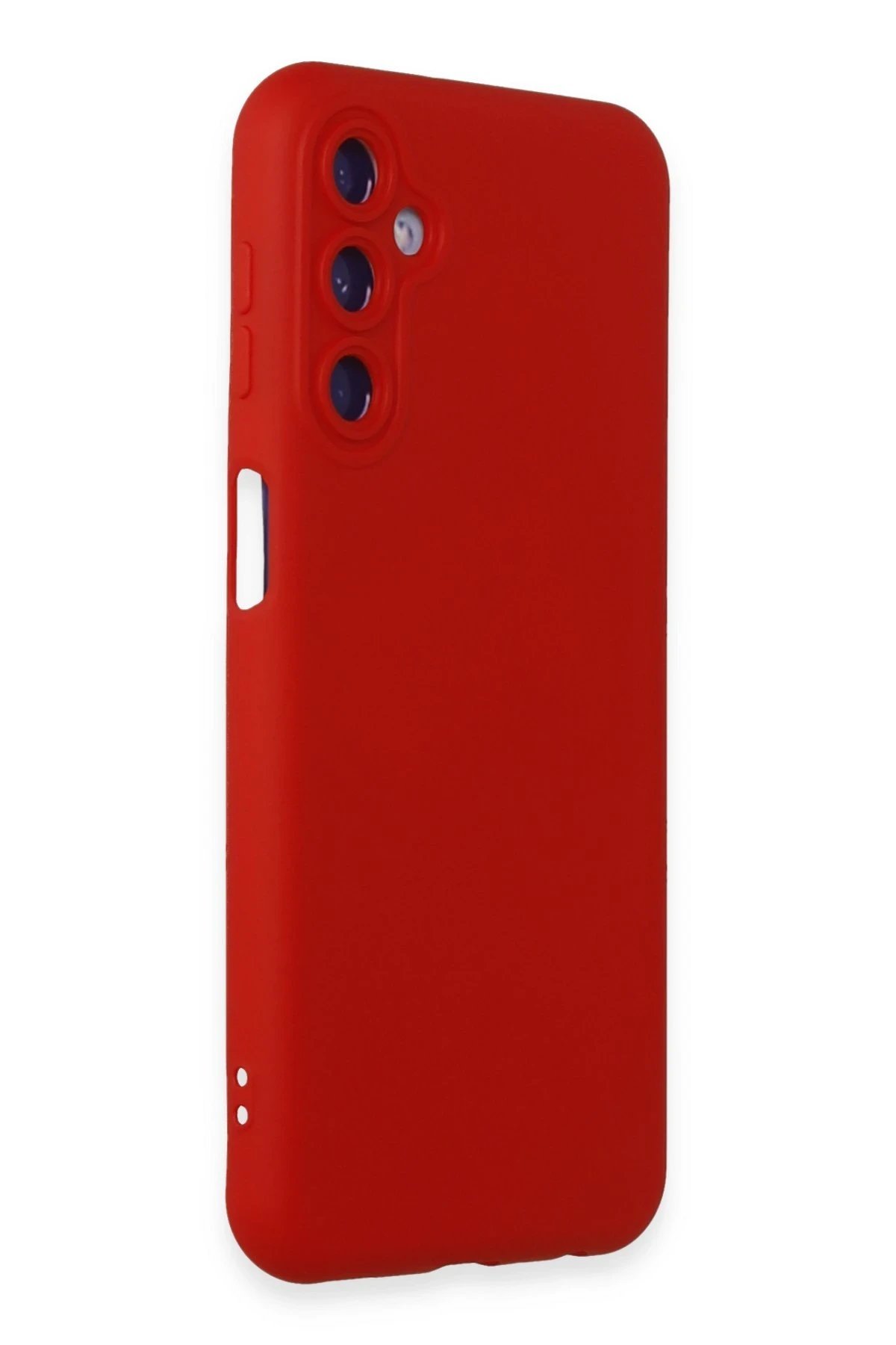 Samsung Galaxy M14 5G Kılıf Nano içi Kadife Silikon - Kırmızı-(5796) - Görsel 2