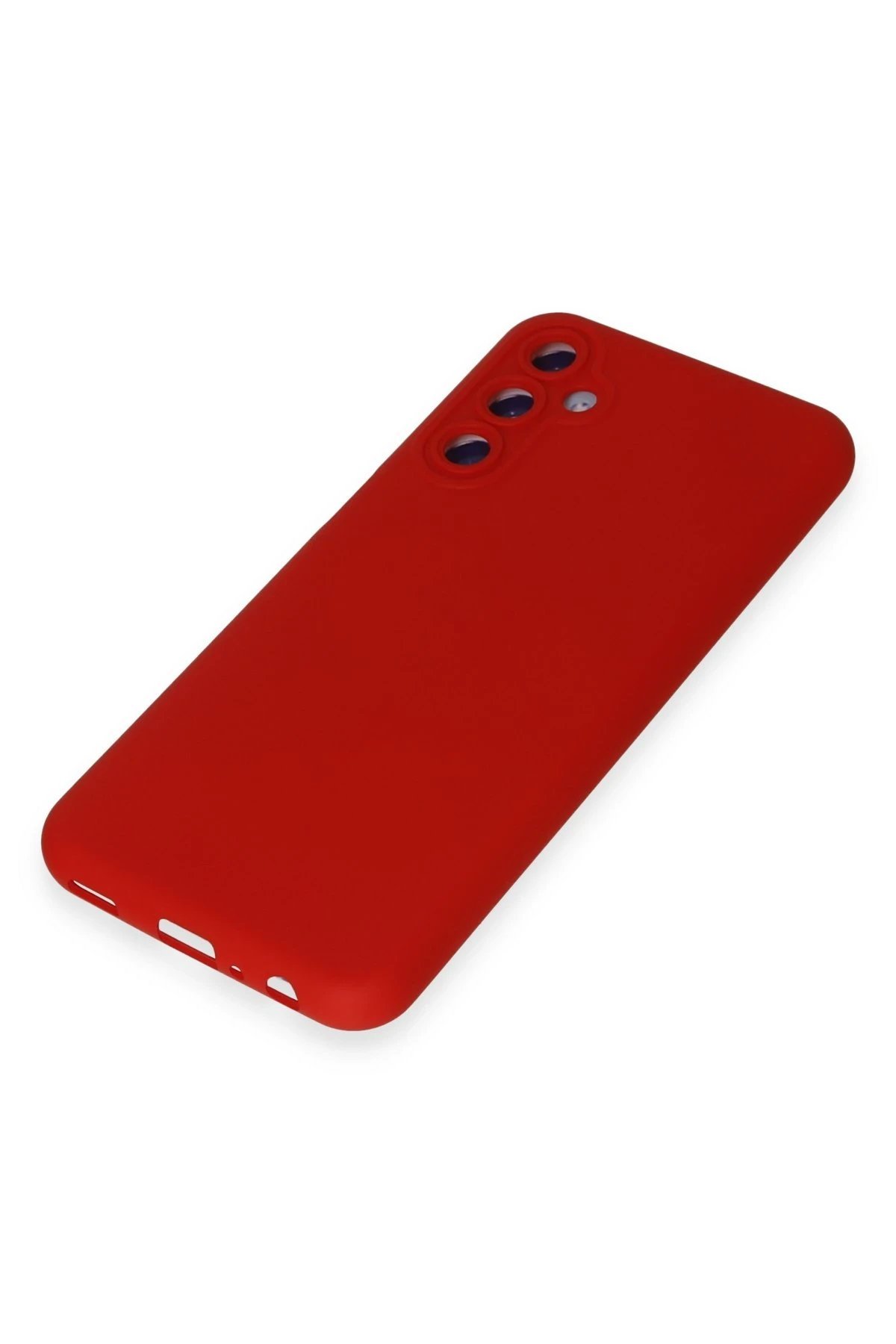 Samsung Galaxy M14 5G Kılıf Nano içi Kadife Silikon - Kırmızı-(5796) - Görsel 4