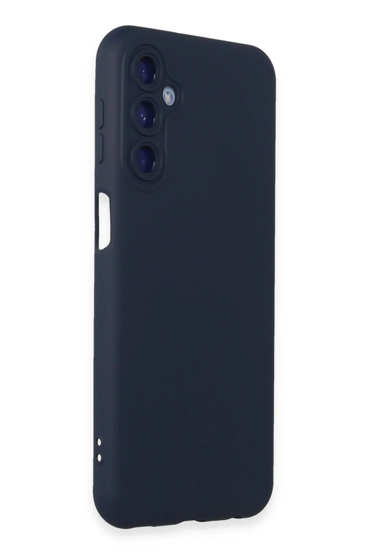 Samsung Galaxy M14 5G Kılıf Nano içi Kadife Silikon - Lacivert-(5796) - Görsel 2