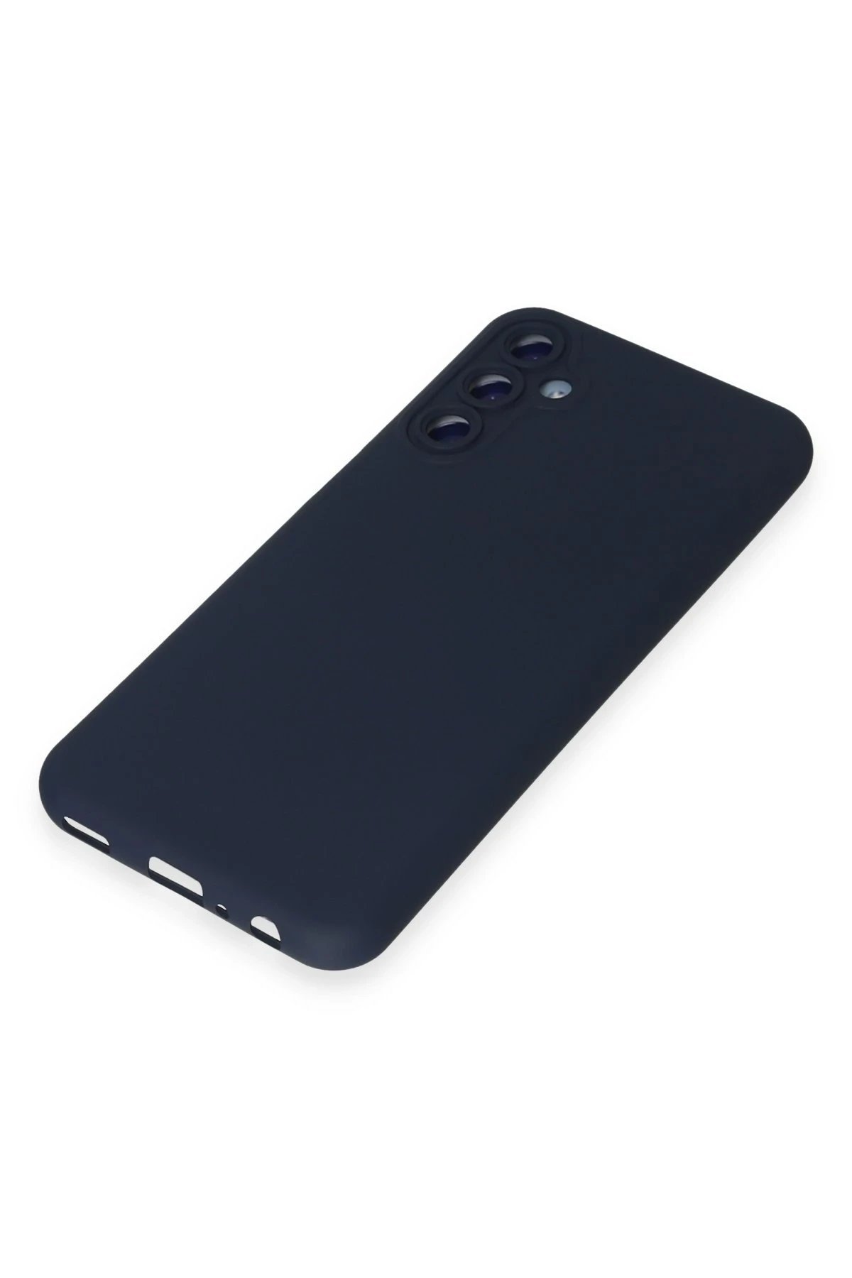 Samsung Galaxy M14 5G Kılıf Nano içi Kadife Silikon - Lacivert-(5796) - Görsel 4