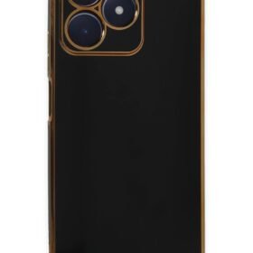 Realme C53 Kılıf Volet Silikon - Siyah-(5796)