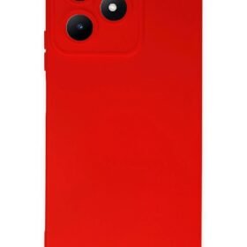 Realme C53 Kılıf Nano içi Kadife Silikon - Kırmızı-(5796)
