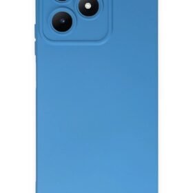 Realme C53 Kılıf Nano içi Kadife Silikon - Mavi-(5796)
