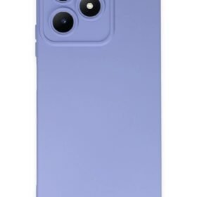 Realme C53 Kılıf Nano içi Kadife Silikon - Lila-(5796)