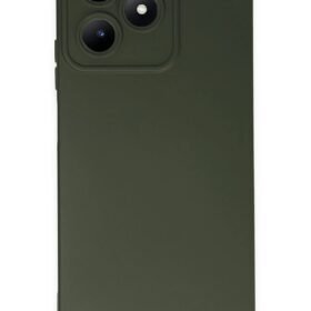 Realme C53 Kılıf Nano içi Kadife Silikon - Koyu Yeşil-(5796)