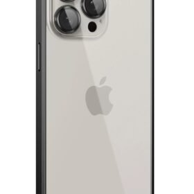 iPhone 15 Pro Metal Bumper Mat Kapak - Siyah-(5796)