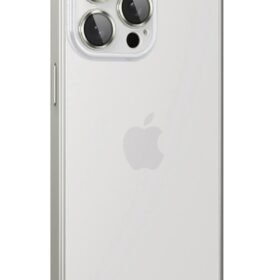 iPhone 15 Pro Metal Bumper Mat Kapak - Gri-(5796)