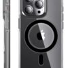 iPhone 14 Pro Kılıf Crystal Magsafe Kapak - Siyah-(5796)