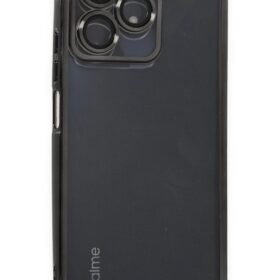Realme C53 Kılıf Lensli Silikon - Siyah-(5796)