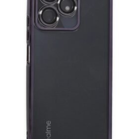 Realme C53 Kılıf Lensli Silikon - Mor-(5796)