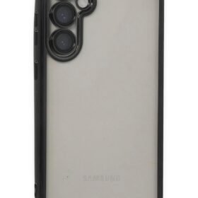 Samsung Galaxy S23 FE Kılıf Lensli Silikon - Siyah-(5796)