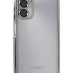 Samsung Galaxy A05S Kılıf Lensli Silikon - Gümüş-(5796)