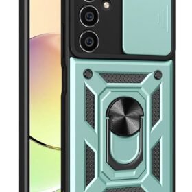 Samsung Galaxy A05S Kılıf Pars Lens Yüzüklü Silikon - Yeşil-(5796)