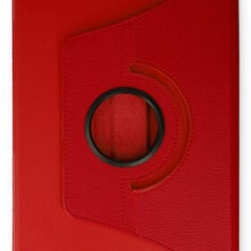 Samsung Galaxy Tab A9 Plus Kılıf 360 Tablet Deri Kılıf - Kırmızı-(5796)