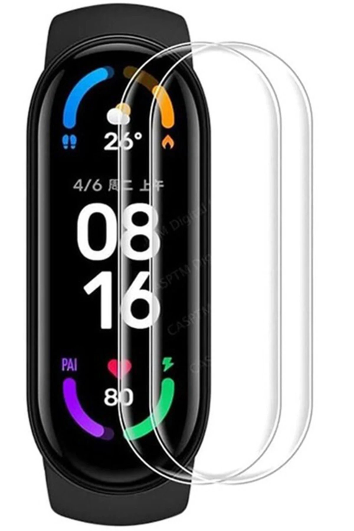 Xiaomi Mi Band 8 Polymer Nano Ekran Koruyucu - Şeffaf-(5796) - Görsel 3