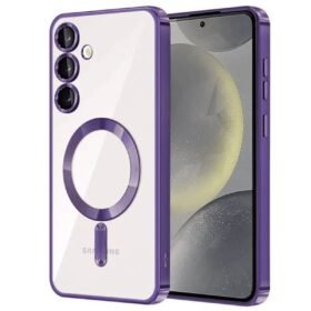 Samsung Galaxy S24 Kılıf Kross Magneticsafe Kapak - Mor-(5796)