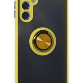 Samsung Galaxy M34 5G Kılıf Montreal Yüzüklü Silikon Kapak - Sarı-(5796)