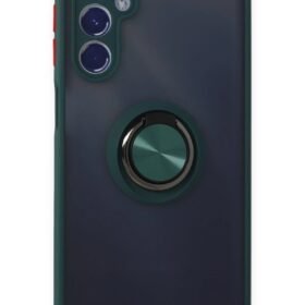 Samsung Galaxy M34 5G Kılıf Montreal Yüzüklü Silikon Kapak - Yeşil-(5796)