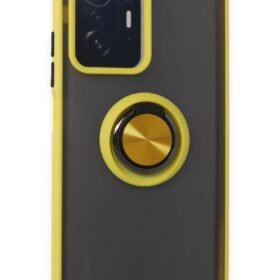 Xiaomi Mi 11T Pro Kılıf Montreal Yüzüklü Silikon Kapak - Sarı-(5796)