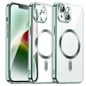 iPhone 15 Kılıf Kross Magneticsafe Kapak - Açık Yeşil-(5796)