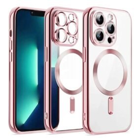 iPhone 15 Kılıf Kross Magneticsafe Kapak - Pembe-(5796)