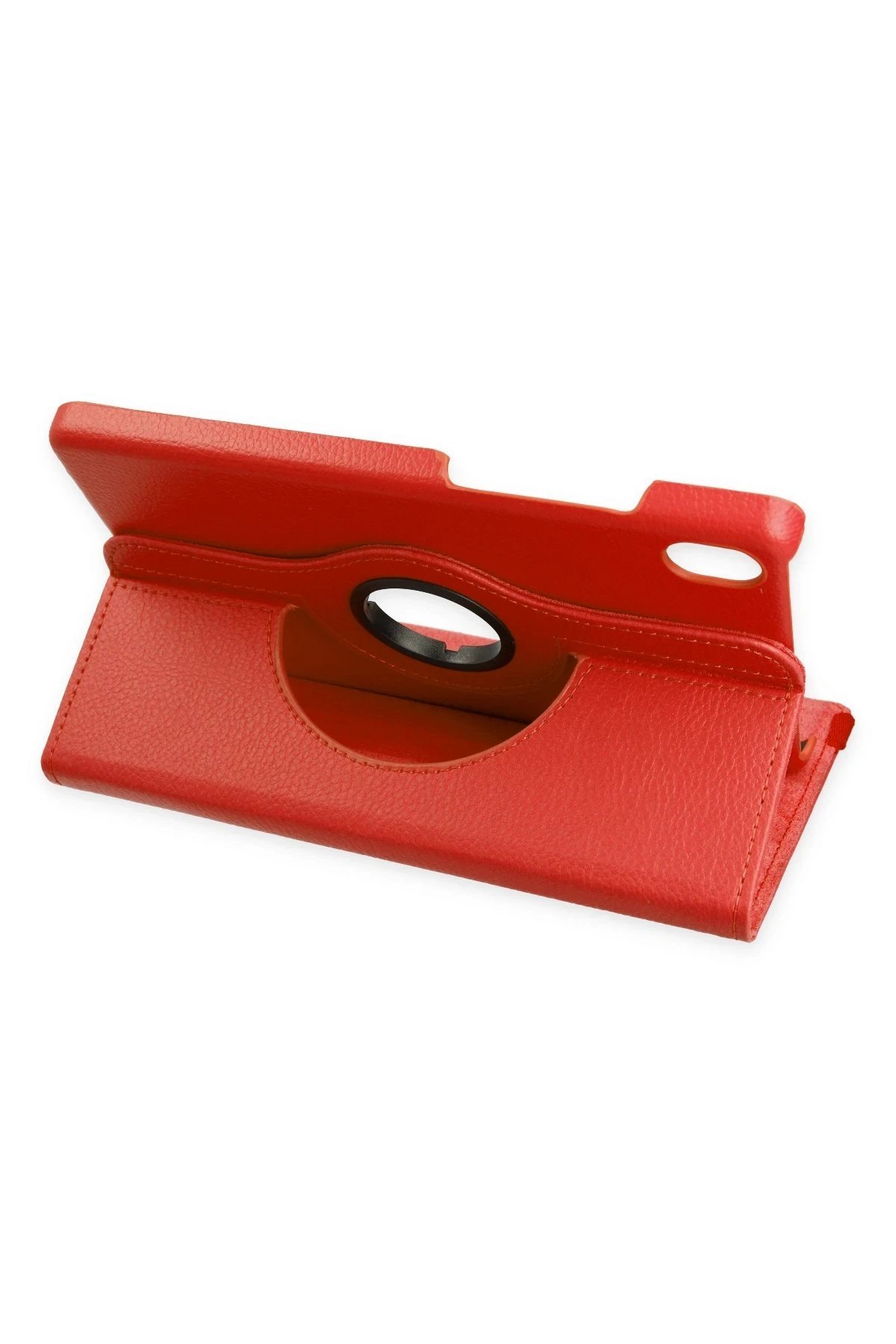 Samsung Galaxy X510 Tab S9 FE 11 Kılıf 360 Tablet Deri Kılıf - Kırmızı-(5796) - Görsel 3