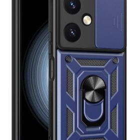Vivo Y27 Kılıf Pars Lens Yüzüklü Silikon - Lacivert-(5796)