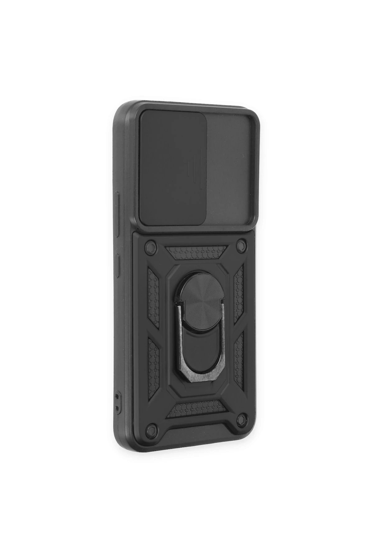 Samsung Galaxy S24 Kılıf Pars Lens Yüzüklü Silikon - Siyah-(5796) - Görsel 2