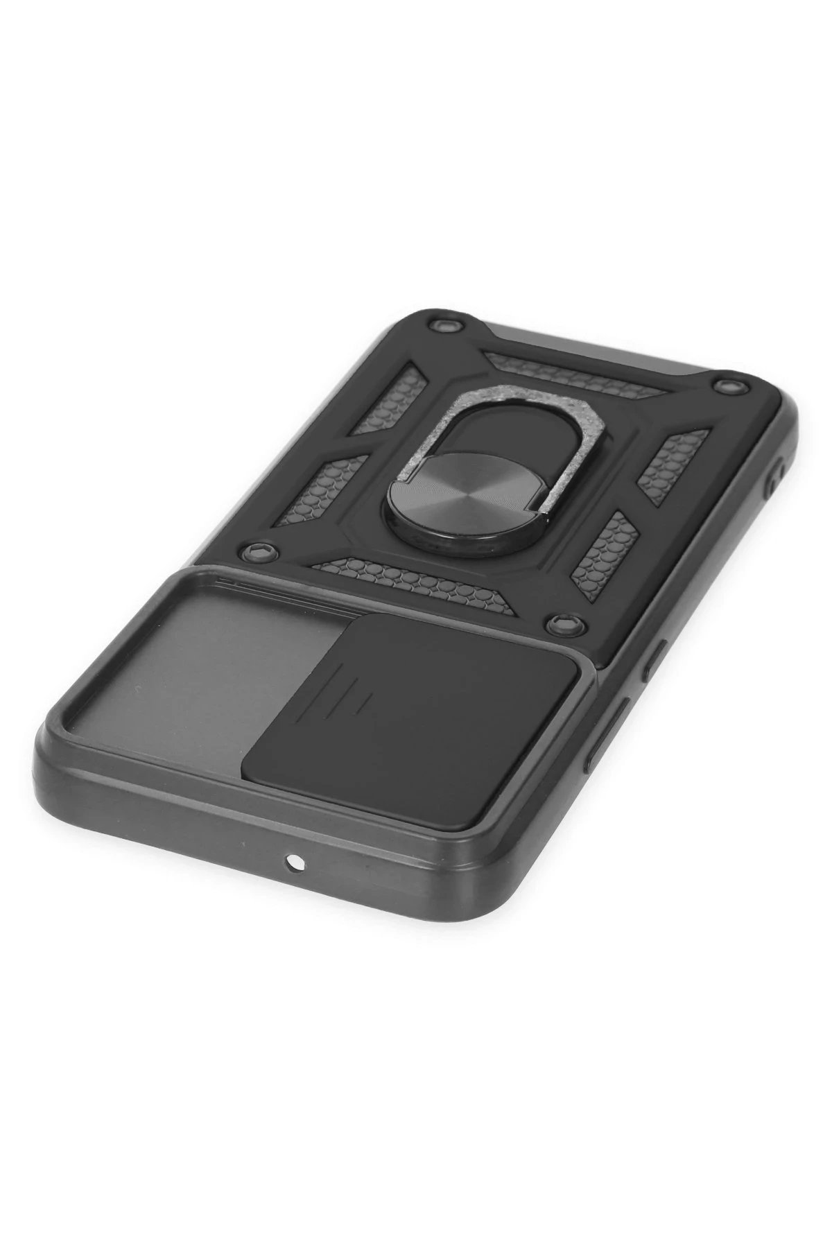 Samsung Galaxy S24 Kılıf Pars Lens Yüzüklü Silikon - Siyah-(5796) - Görsel 4