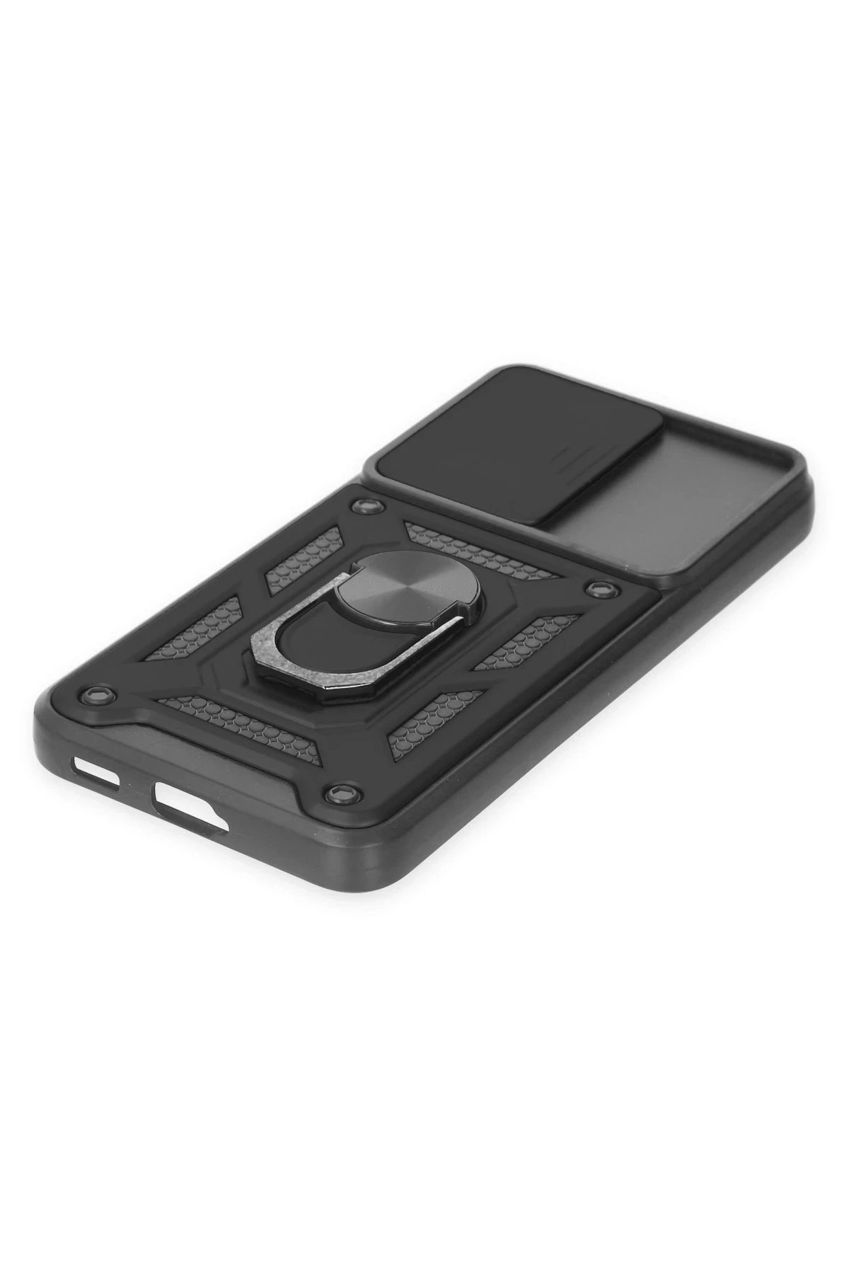 Samsung Galaxy S24 Kılıf Pars Lens Yüzüklü Silikon - Siyah-(5796) - Görsel 5