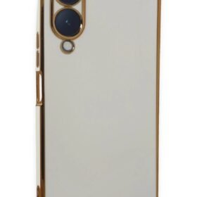 Vivo Y17S Kılıf Volet Silikon - Beyaz-(5796)