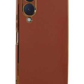 Vivo Y17S Kılıf Volet Silikon - Kırmızı-(5796)