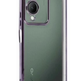 Vivo Y17S Kılıf Lensli Silikon - Mor-(5796)