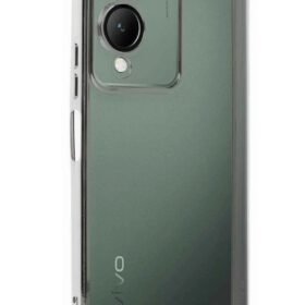 Vivo Y17S Kılıf Lensli Silikon - Gümüş-(5796)