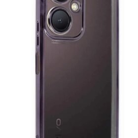 Vivo Y27 Kılıf Lensli Silikon - Mor-(5796)