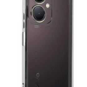 Vivo Y27 Kılıf Lensli Silikon - Gümüş-(5796)